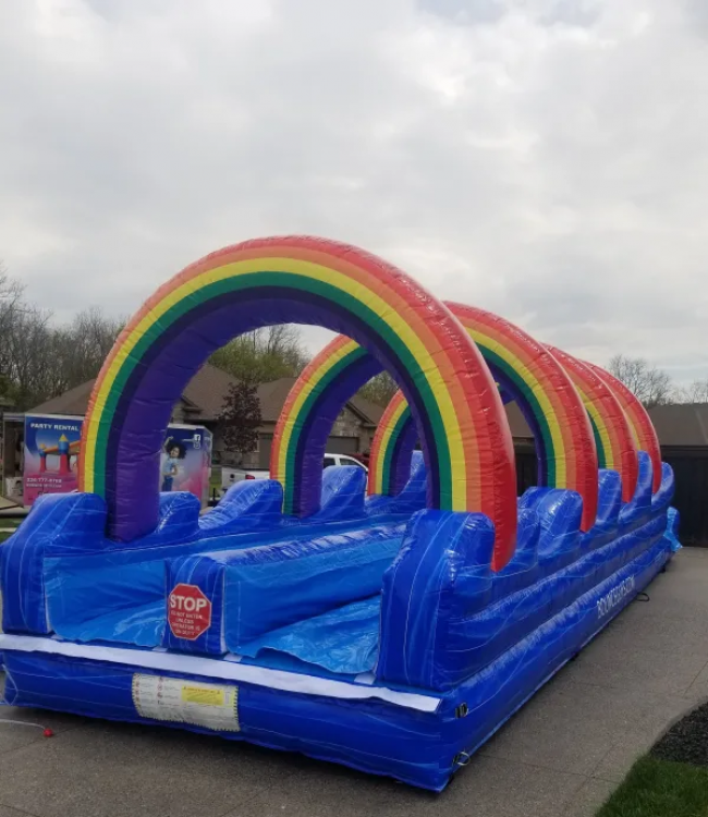 36 Ft Double Lane Rainbow- Slip N' Slide